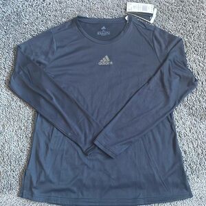Adidas Zoe Saldana Collection - Long Sleeve Black Top - 1X - NWT